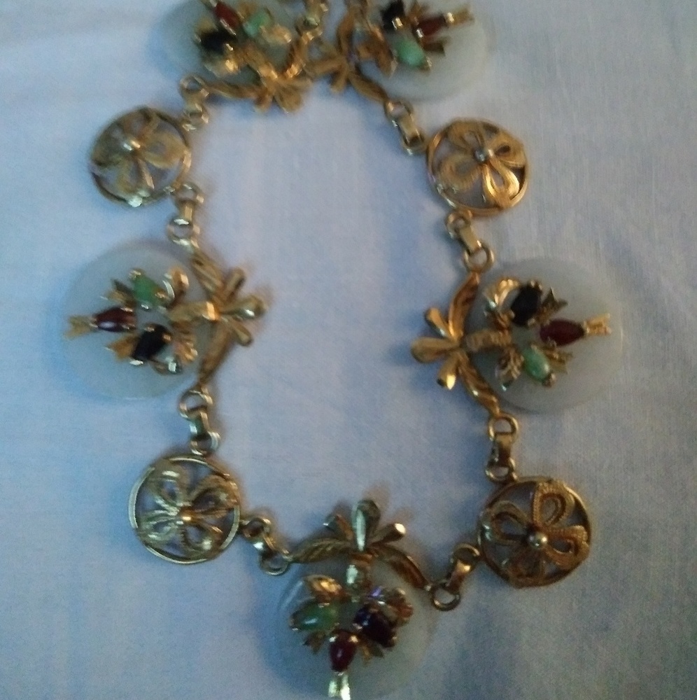 Necklace 14K genuine stones